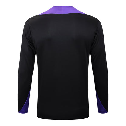 Survetement Barcelone Training Homme/Enfant 2025 2026 Noir Violet | Foot Fan
