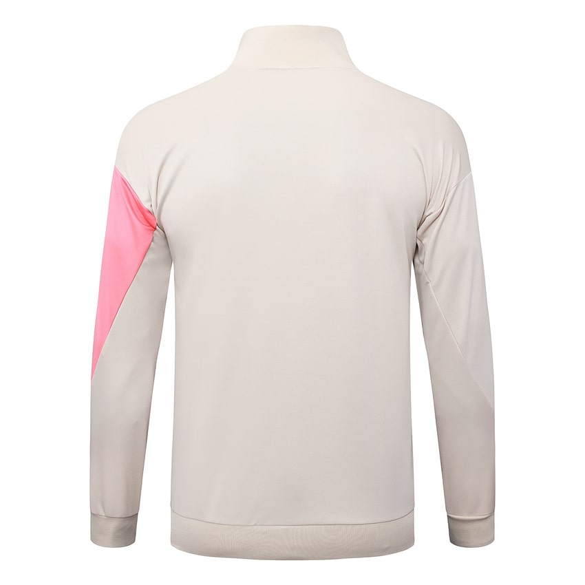 Survetement Barcelone Veste Homme/Enfant  2025 2026 Beige Rose | Foot Fan