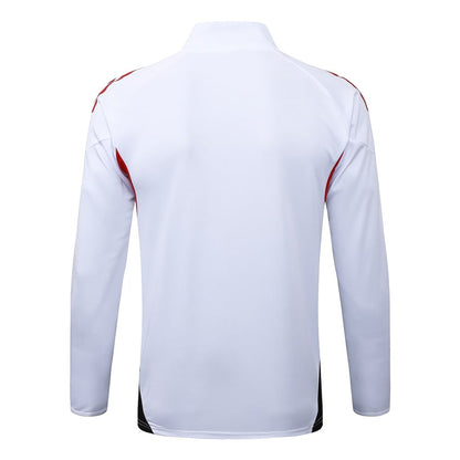 Survetement Bayern Munich Veste Homme/Enfant  2025 2026 Blanc Clair | Foot Fan