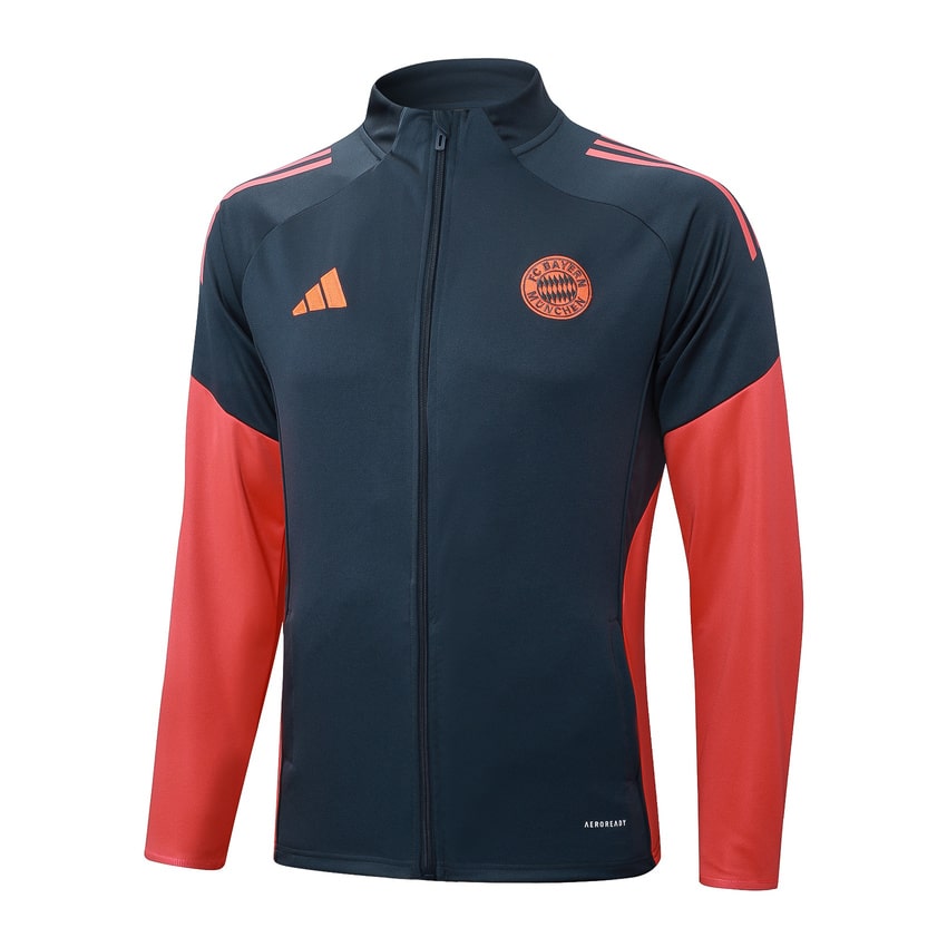 Survetement Bayern Munich Veste Homme/Enfant  2025 2026 Noir Rouge | Foot Fan