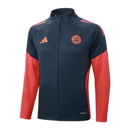 Survetement Bayern Munich Veste Homme/Enfant  2025 2026 Noir Rouge | Foot Fan