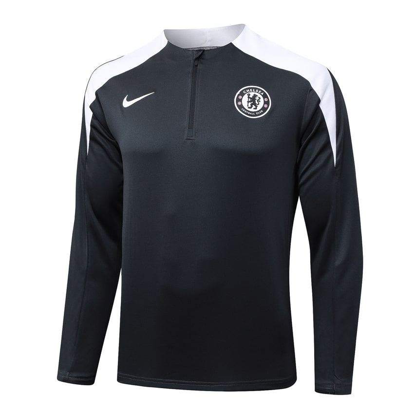 Survetement Chelsea Training Homme/Enfant 2025 2026 Noir Blanc | Foot Fan