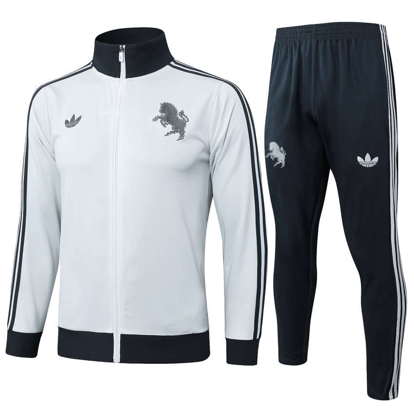 Survetement-Juventus-Veste-2024-2025-Blanc-Clair