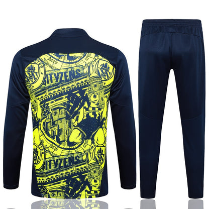 Survetement Manchester City Training Homme/Enfant 2024 2025 Jaune Noir | Foot Sport