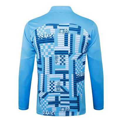 Survetement Marseille OM Training Homme/Enfant 2025 2026 Bleu Ciel | Foot Fan
