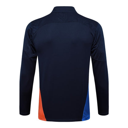 Survetement Marseille OM Training Homme/Enfant 2025 2026 Bleu Foncé | Foot Fan