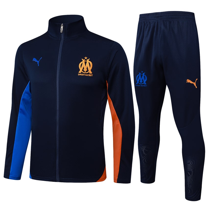 Survetement-OM-Veste-2024-2025-Bleu-Sombre