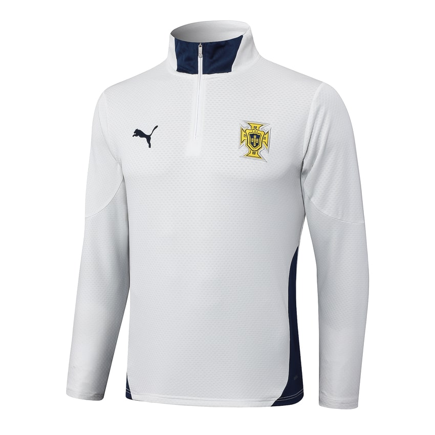 Survetement Portugal Training Homme/Enfant 2024 2025 Blanc Bleu | Foot Fan