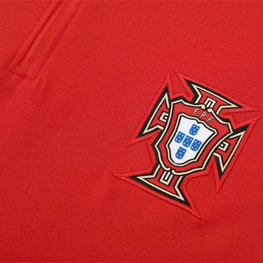 Survetement Portugal Training Homme/Enfant 2025 2026 Rouge | Foot Fan