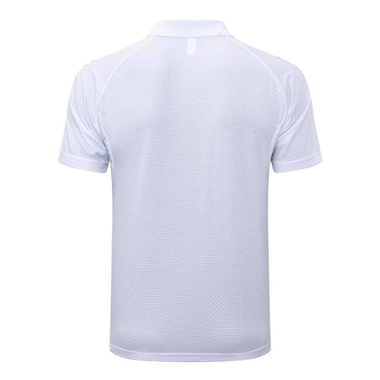 Polo Real Madrid Homme 2025 2026 Blanc Bleu | Foot Fan