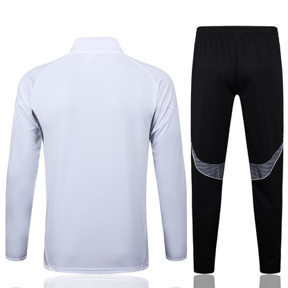 Survetement Real Madrid Veste Homme/Enfant  2025 2026 Blanc Clair | Foot Fan