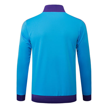 Survetement Real Madrid Veste Homme/Enfant  2025 2026 Bleu Ciel | Foot Fan