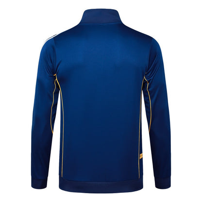 Survetement Real Madrid Veste Homme/Enfant  2025 2026 Bleu Sombre | Foot Fan