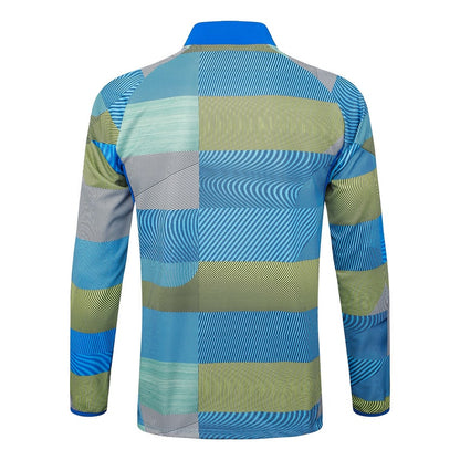 Survetement Real Madrid Veste Homme/Enfant  2025 2026 Bleu Vert | Foot Fan