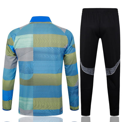 Survetement Real Madrid Veste Homme/Enfant  2025 2026 Bleu Vert | Foot Fan