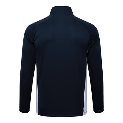 Survetement Real Madrid Veste Homme/Enfant  2025 2026 Noir Blanc | Foot Fan
