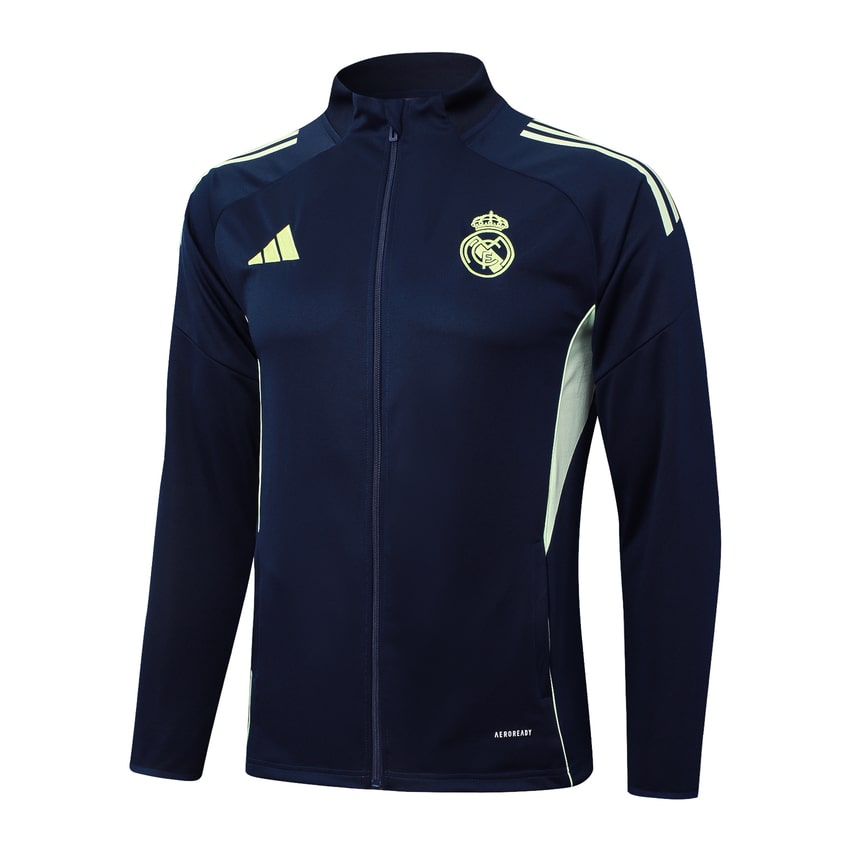 Survetement Real Madrid Veste Homme/Enfant  2025 2026 Noir Jaune | Foot Fan