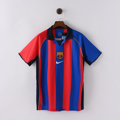 Maillot Barcelone 2001-2002 Domicile Vintage Homme | Foot Fan