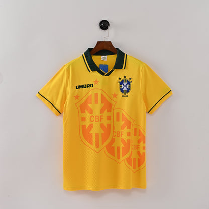 Maillot Bresil Retro Vintage 1994 Domicile Coupe du Monde Homme | Foot Fan