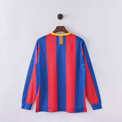 Maillot Barcelone Manches Longues 2010-2011 Domicile Vintage Homme | Foot Fan