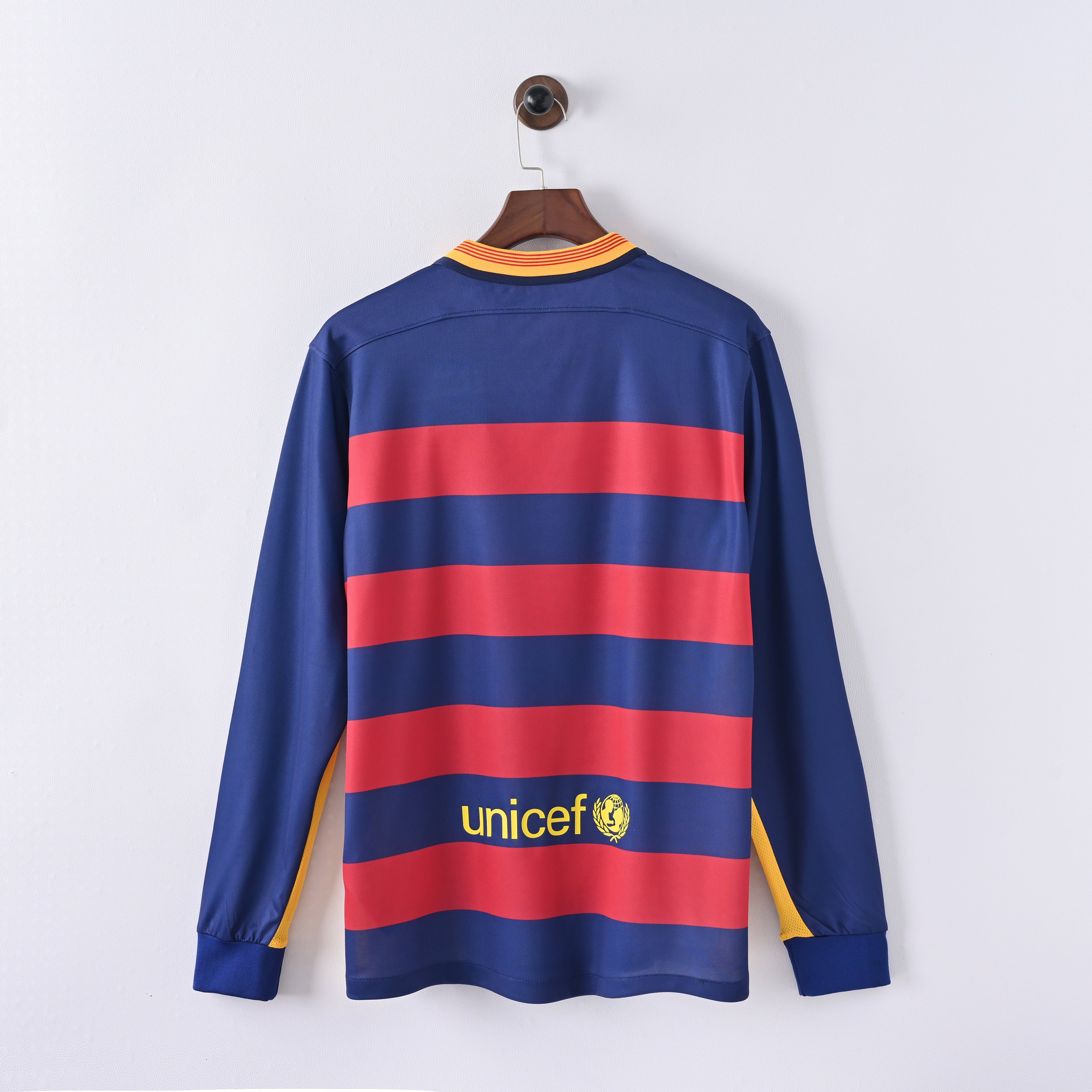 Maillot Barcelone Manches Longues 2015-2016 Domicile Vintage Homme | Foot Fan
