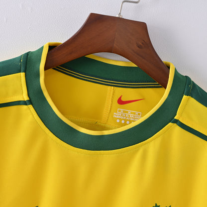 Maillot Bresil Manches Longues 1998 Domicile Vintage Homme | Foot Fan