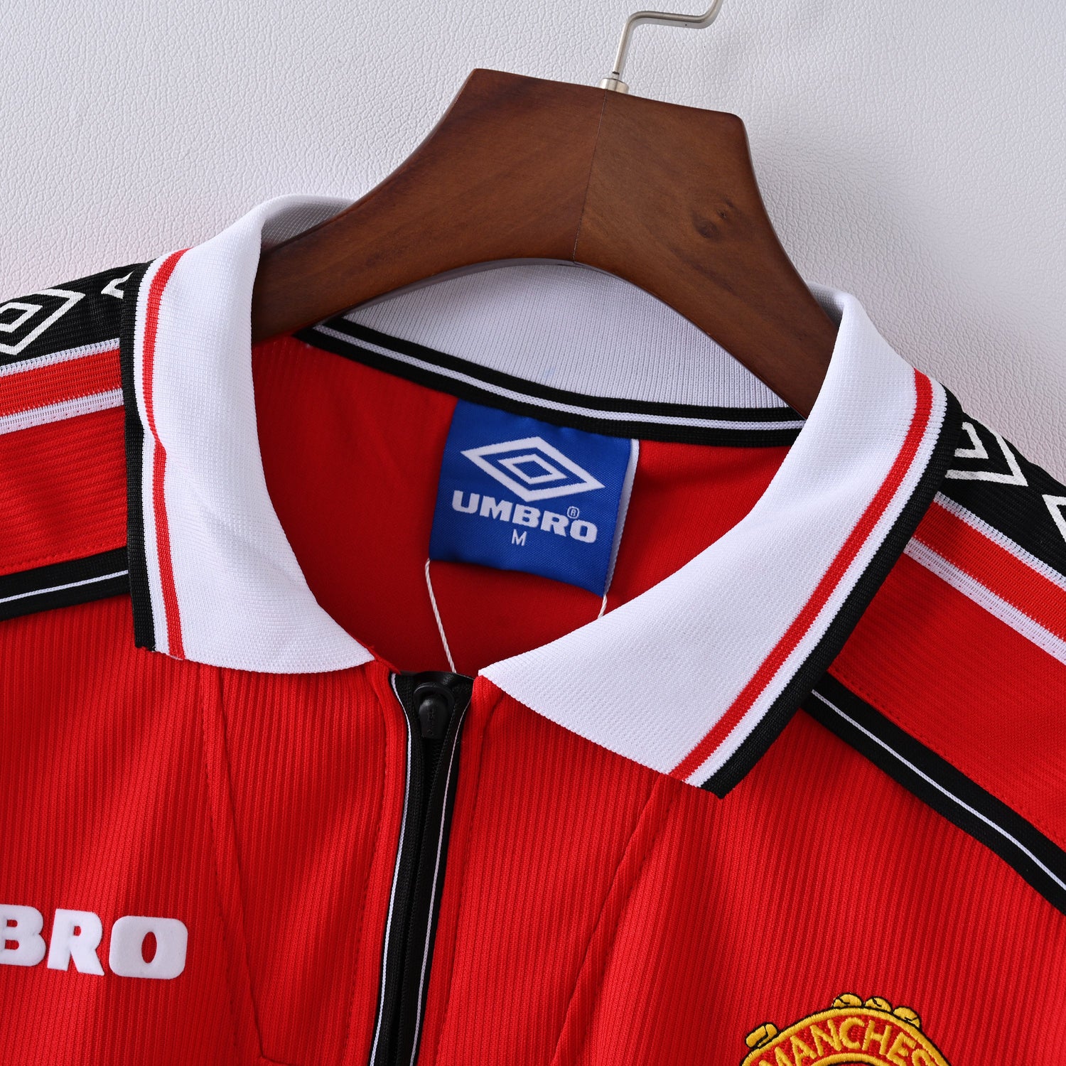 Maillot Manchester United Retro Vintage Manches Longues 1998-1999 Domicile Homme | Foot Fan