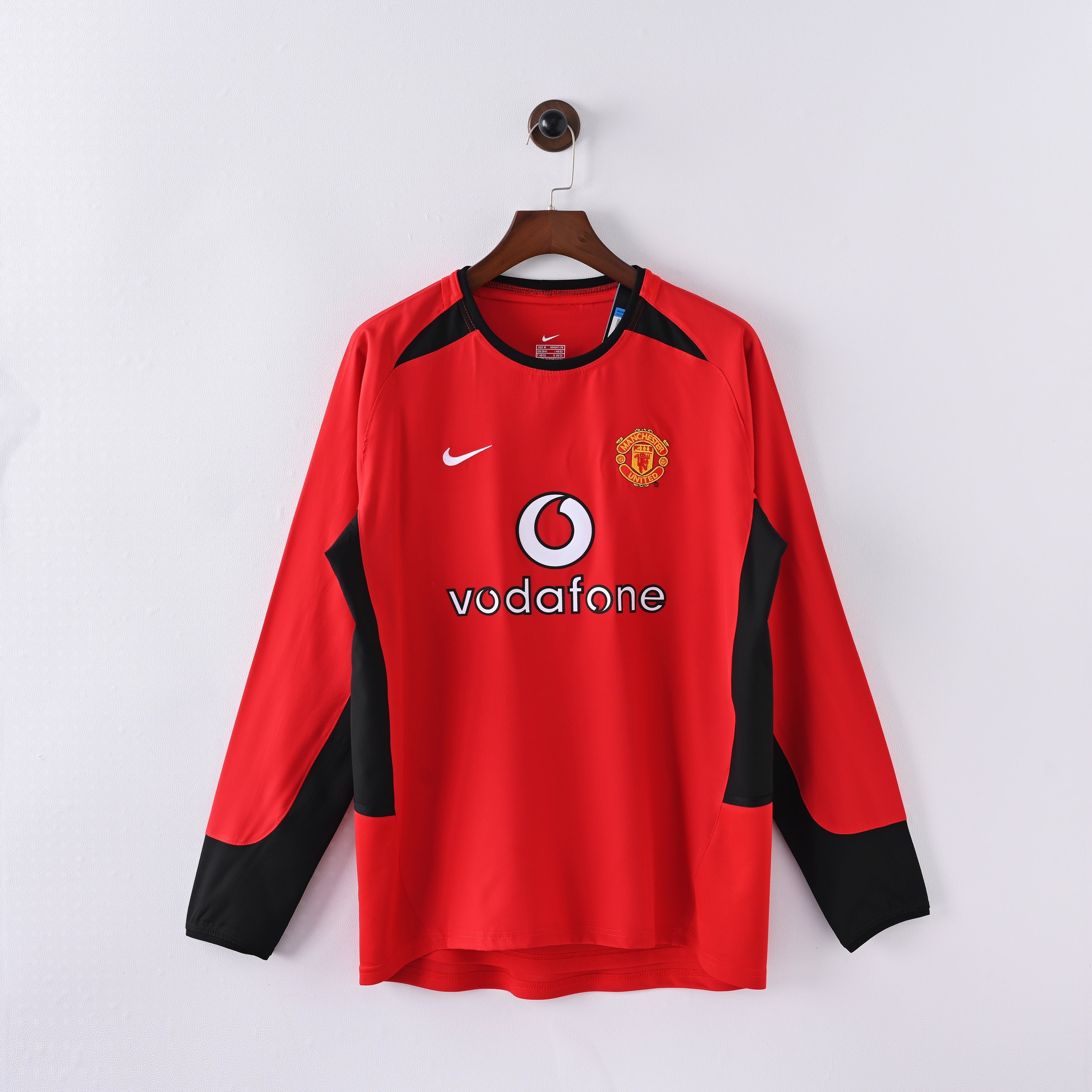Maillot Manchester United Retro Vintage Manches Longues 2002-2003 Domicile Homme | Foot Fan