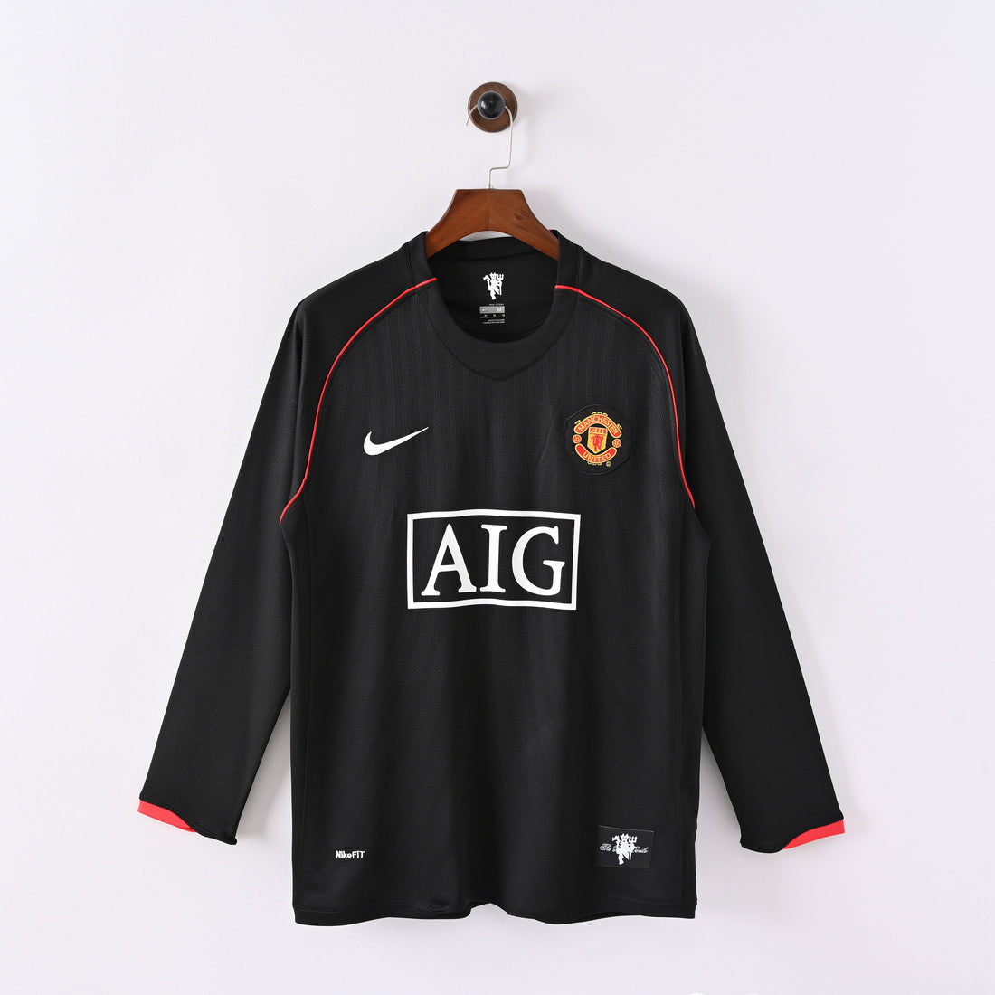 Maillot Manchester United Retro Vintage Manches Longues 2007-2008 Exterieur Homme | Foot Fan