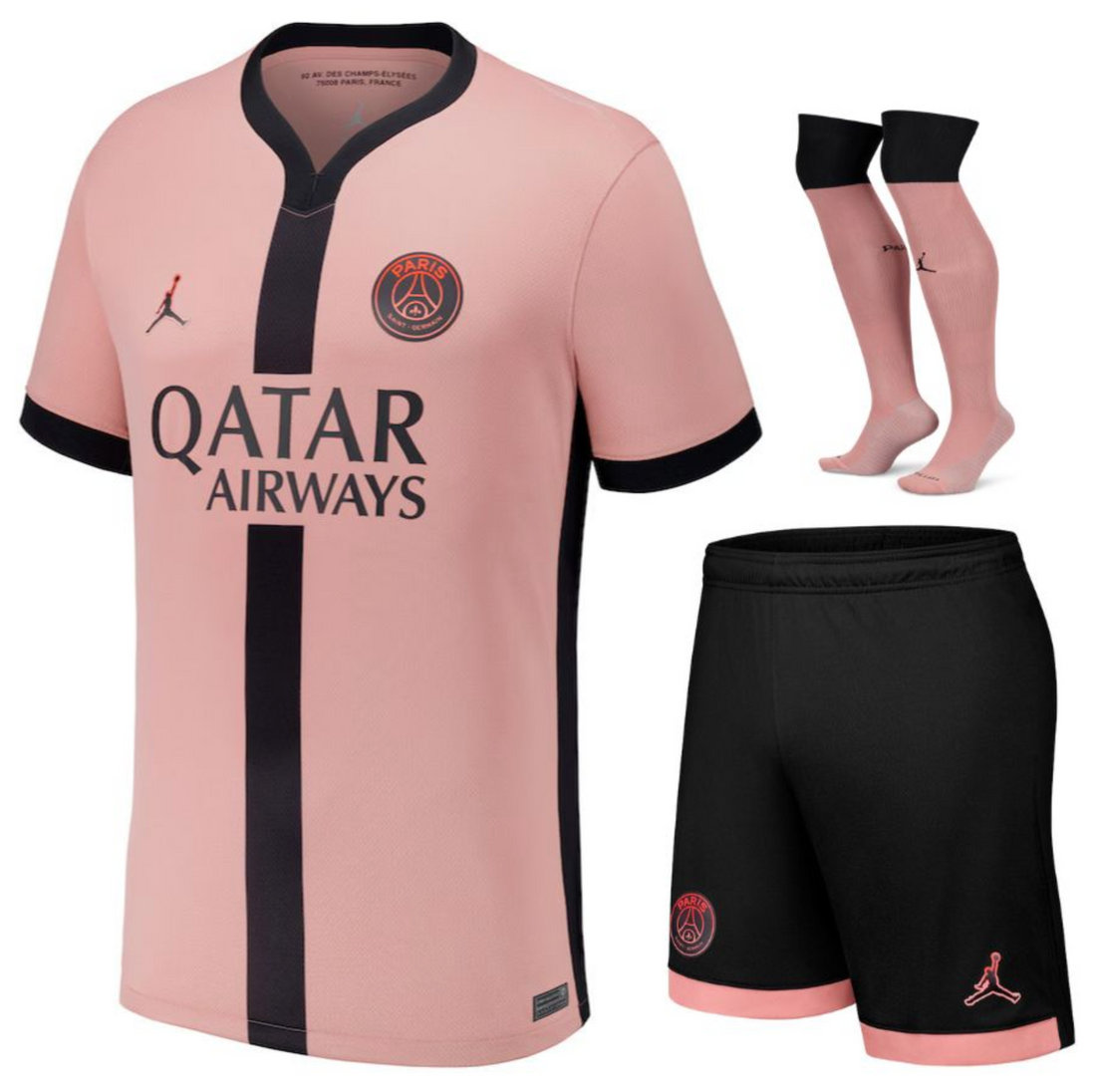 Maillot Kit Enfant PSG Third Rose 2024 2025 | Foot Fan