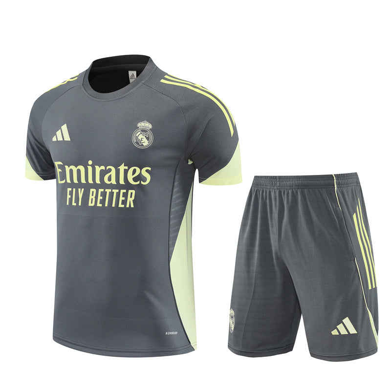 Maillot Short Training Real Madrid Gris Homme/Enfant 2025-2026 | Foot Fan
